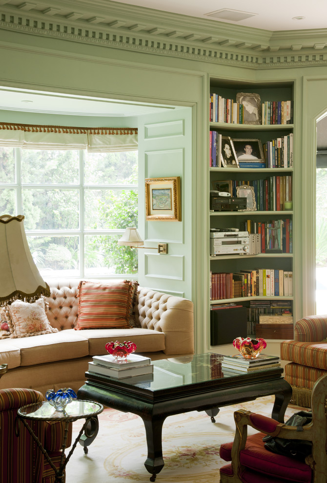 Corner Shelf Unit Living Room Traditional with Beige Tufted Sofa Built In
