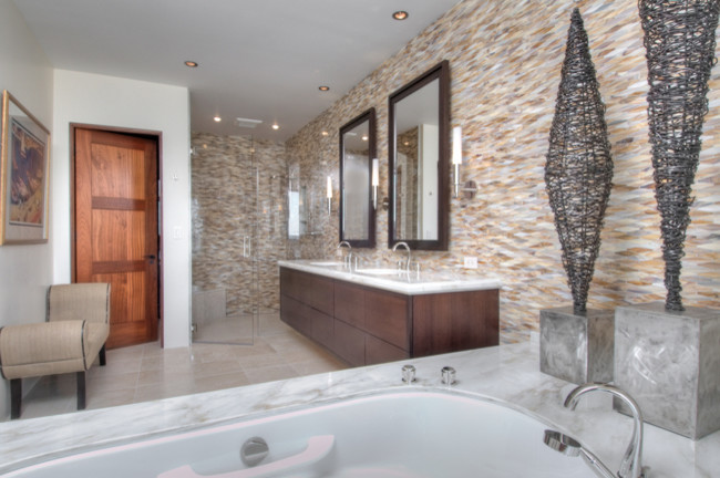 Corner Shower Kits Bathroom Modern with Bourbon Street Caramel Glass