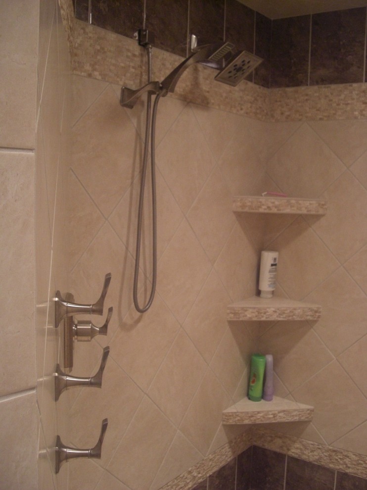 Corner Shower Shelf Bathroom Traditional with Corner Shower Shelfs Natural
