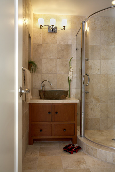 Corner Shower Stalls Bathroom Asian with Bath Lighting Cabinets Chrome