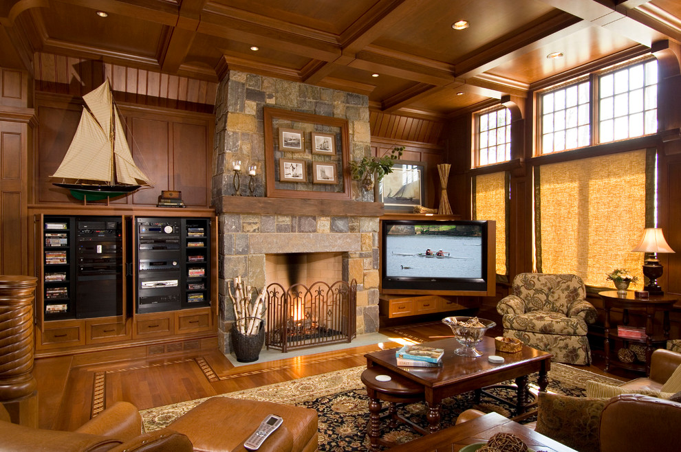 Corner Tv Armoire Family Room Traditional with Area Rug Built in Media