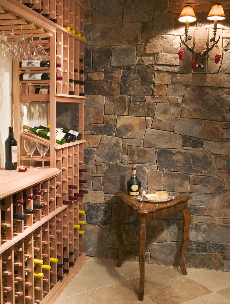 Corner Wine Rack Wine Cellar Contemporary with Beautiful Built in Storage