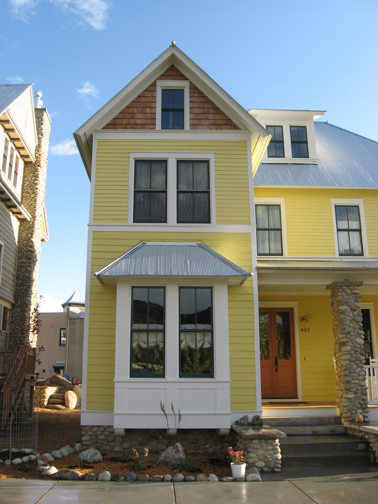 Corrugated Metal Roofing Exterior Traditional with Bay Window Boulder Colorado