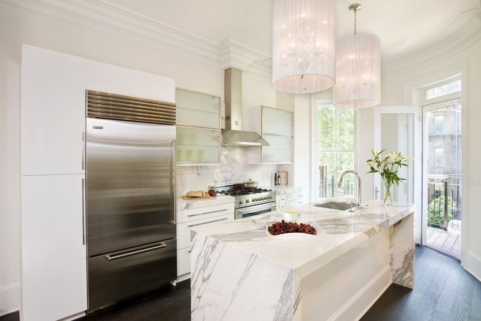 Cost of Marble Countertops Kitchen Transitional with Carrera Marble Chandelier Dark