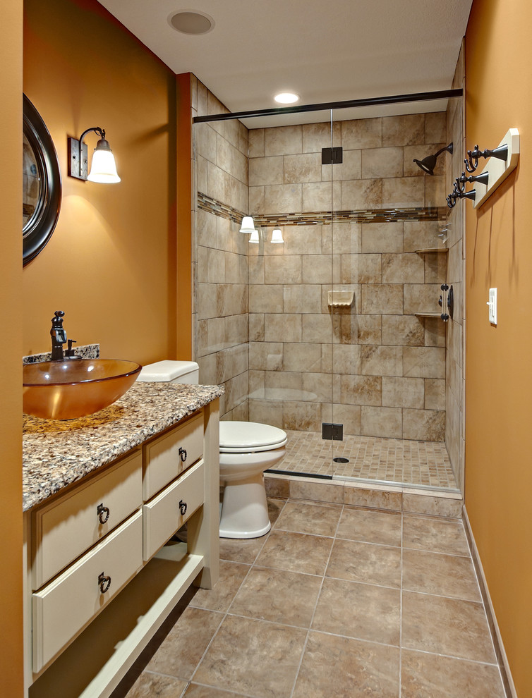 Cost to Remodel Bathroom Bathroom Traditional with Bathroom Lighting Earth Tone
