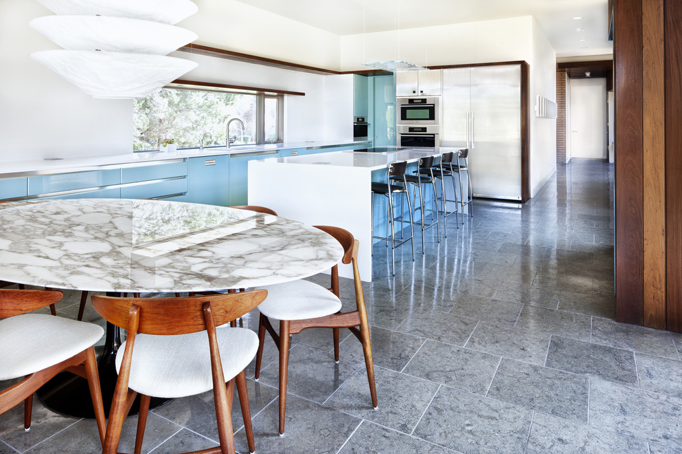 Counter Height Chairs Kitchen Modern with Blue Cabinets Breakfast Bar