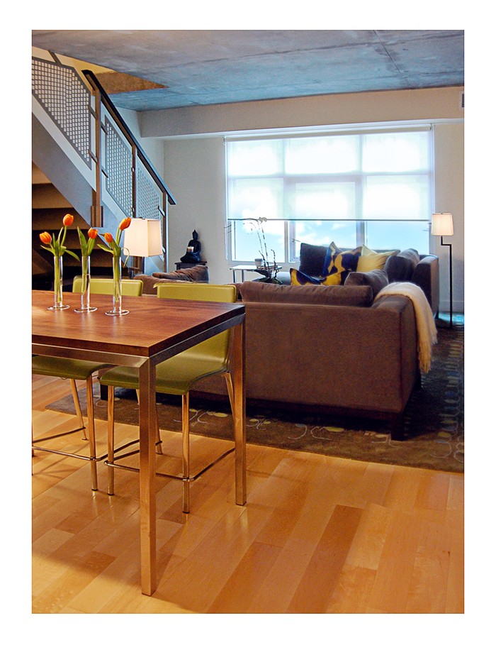 Counter Height Stools Dining Room Contemporary with Contemporary San Francisco Loft