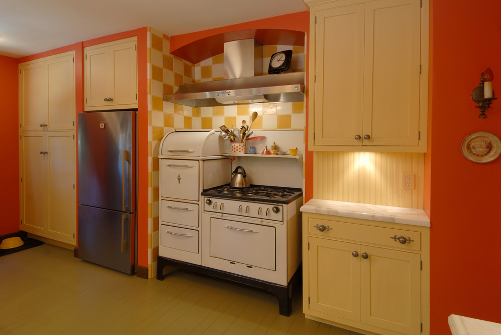 Counter Top Stove Kitchen Farmhouse with Antique Stove Bead Board