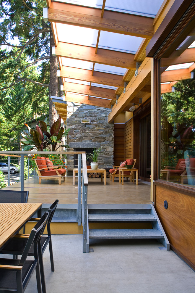 Cover Patio Ideas Patio Contemporary with Concrete Paving Covered Patio