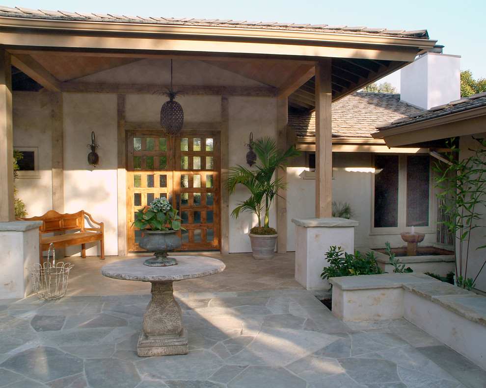 Cover Patio Ideas Porch Traditional with Bench Wall Chandelier And