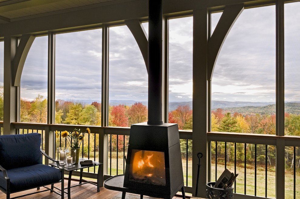 Covered Deck Designs Exterior Contemporary with None 