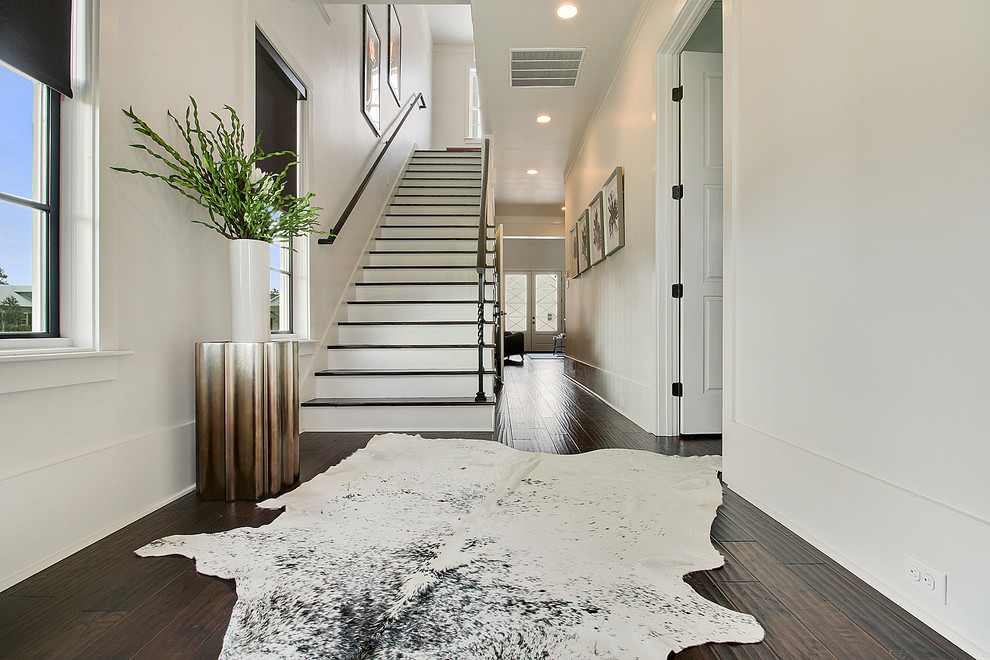 Cow Hide Rugs Staircase Contemporary with Animal Hide Rug Black