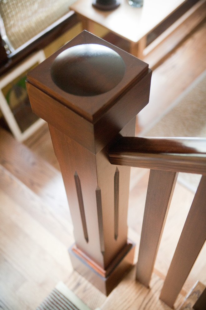 Craftsman Newel Post Staircase Craftsman with Balustrades Craftsman Newel Post
