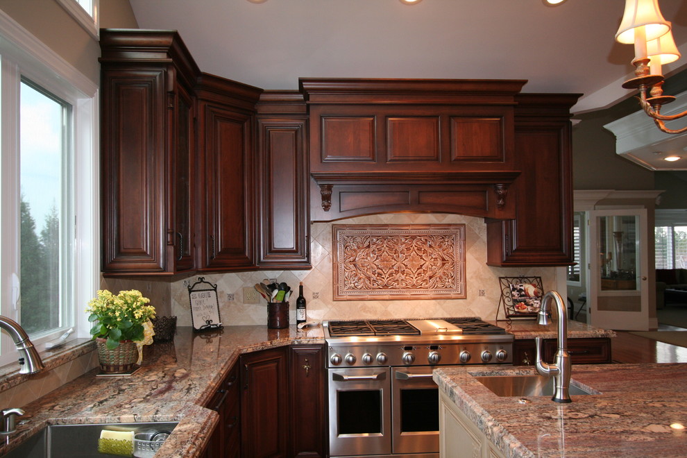 Crema Bordeaux Granite Price Kitchen Traditional with Bar Stools Book Case