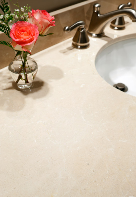Crema Marfil Marble Bathroom Modern with Crema Marfil Crema Marfil