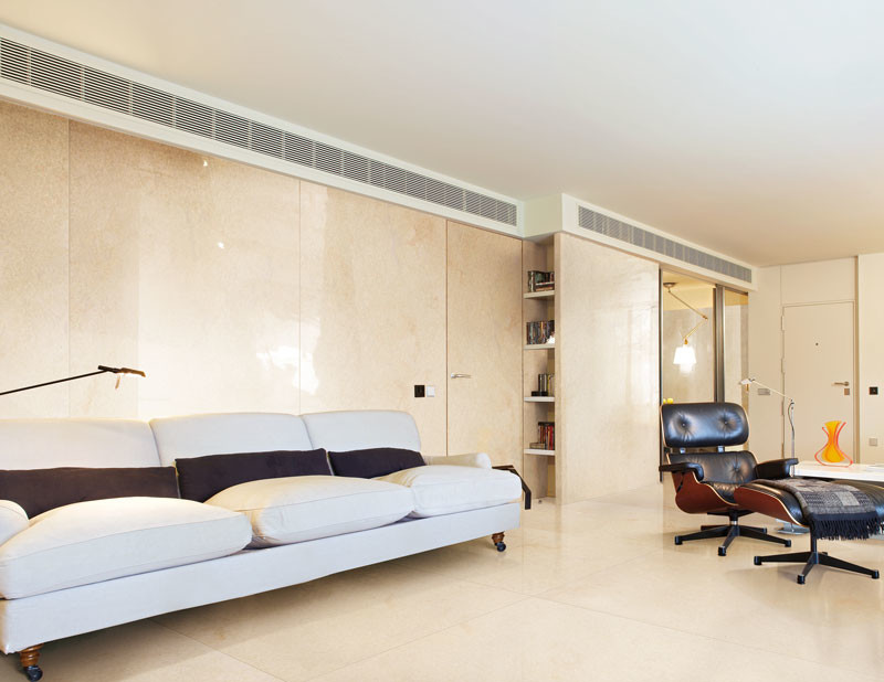 Crema Marfil Porcelain Tile Spaces with Counters Eurowest Flooring Indoor Outdoor