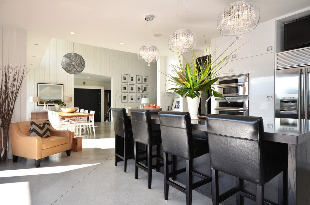 Crystal Ball Chandelier Kitchen Modern with Breakfast Bar Ceiling Lighting