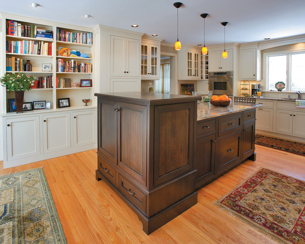 Crystal Cabinet Knobs Kitchen Traditional with Bookcase Bookshelves Ceiling Lighting