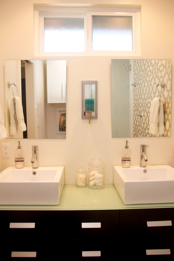 Cultured Marble Countertops Bathroom Traditional with After Picture of Bathroom