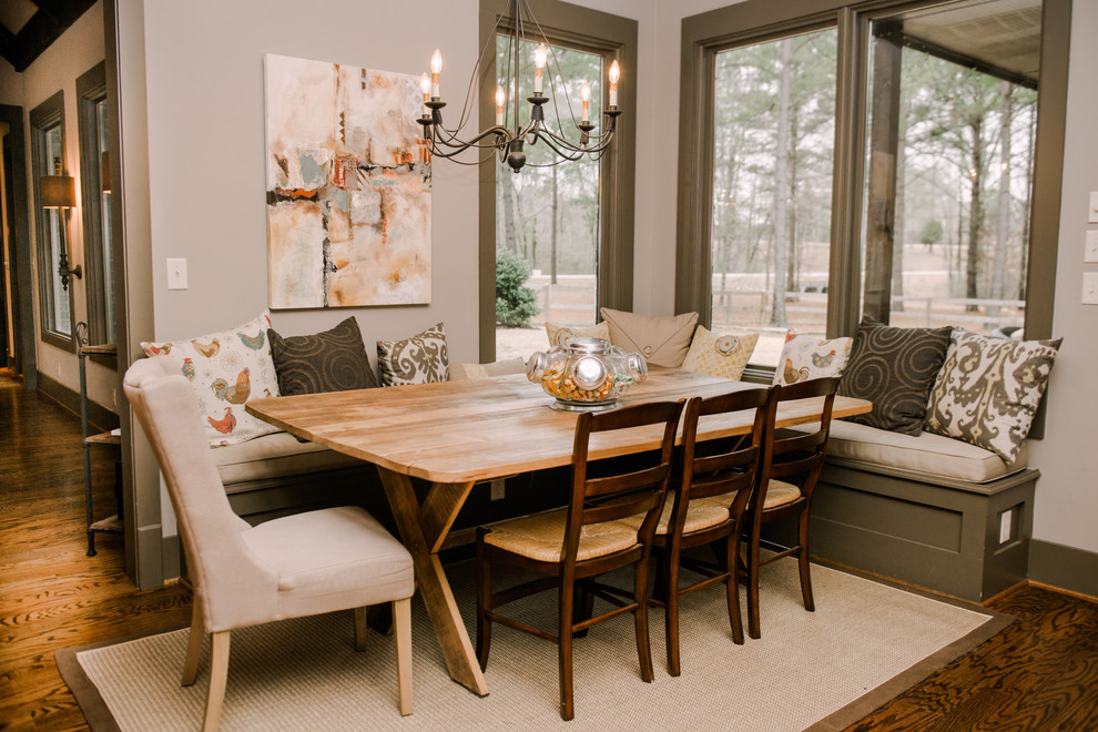 Currey and Company Dining Room Traditional with Abstract Art Built In
