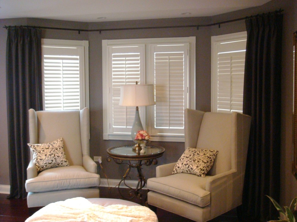 Curtain Rod for Bay Window Bedroom Traditional with Bay Window Bay Window