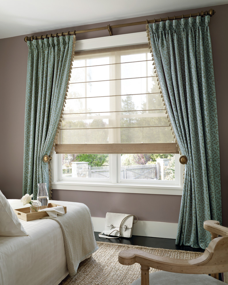 Curtains for Curved Windows Bedroom Traditional with Arch Window Arched Bamboo