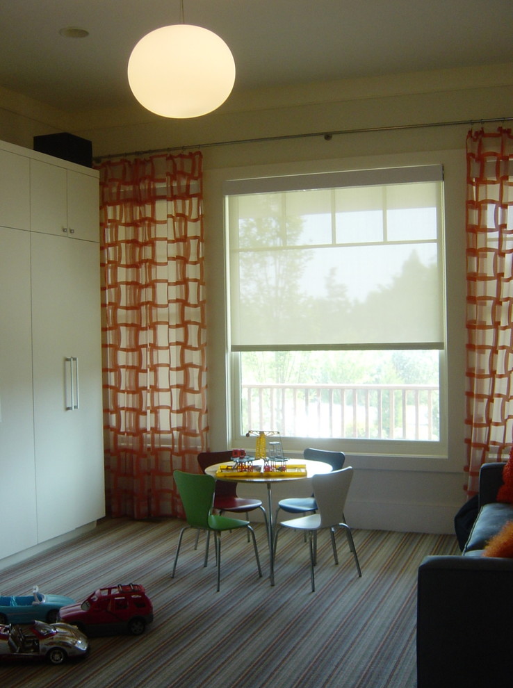 Curtains with Sheers Kids Modern with Geometric Prints Kid Table