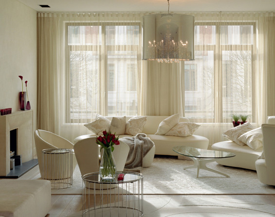 Curtains with Sheers Living Room Modern with Fun Glam Living Room