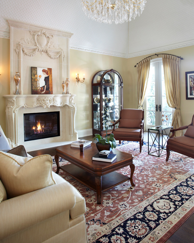 Curved Curtain Rod Living Room Traditional with Arched Drapery Rod Bunching
