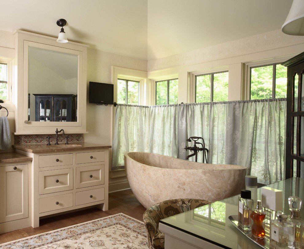 Custom Medicine Cabinet Bathroom Traditional with Area Rug Cafe Curtain