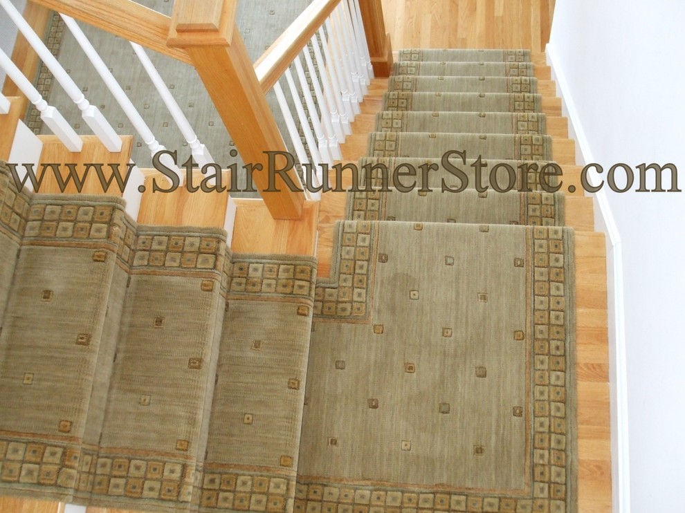 Custom Stair Runners Spaces Contemporary with Carpet Runner Connecticut Contemporary