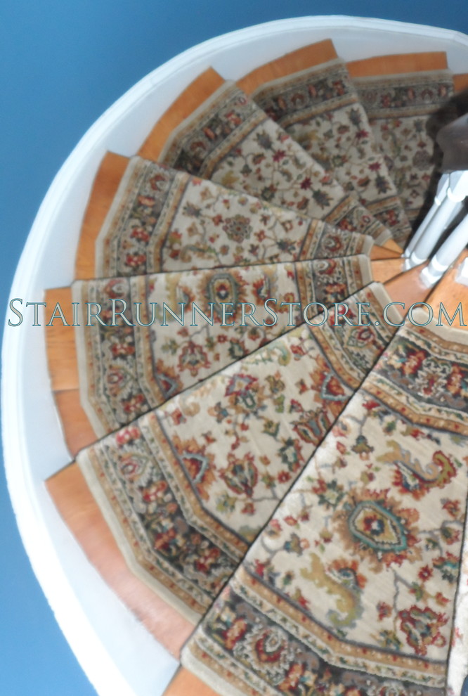 Custom Stair Runners Staircase Traditional with Carpet Landing Carpet Runner1
