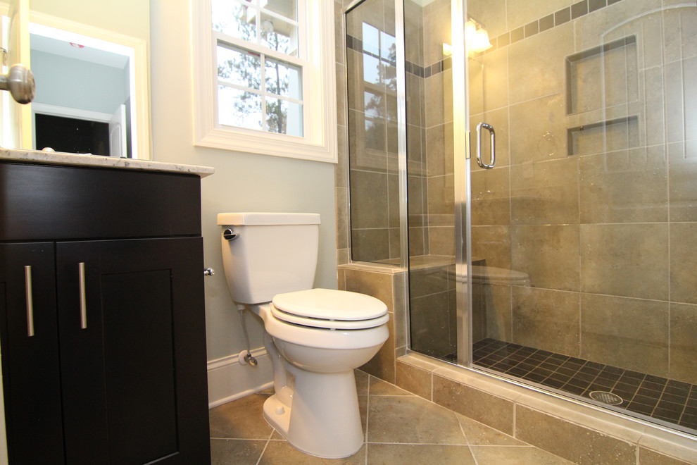 Custom Tile Showers Bedroom Traditional with Guest Guest Bath Guest