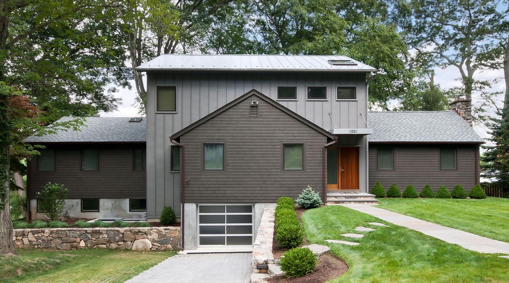 Dark Gray Siding Exterior Contemporary with Dark Gray Siding Dark