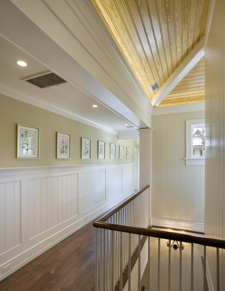 Dark Wooden Floors Hall Modern with None 