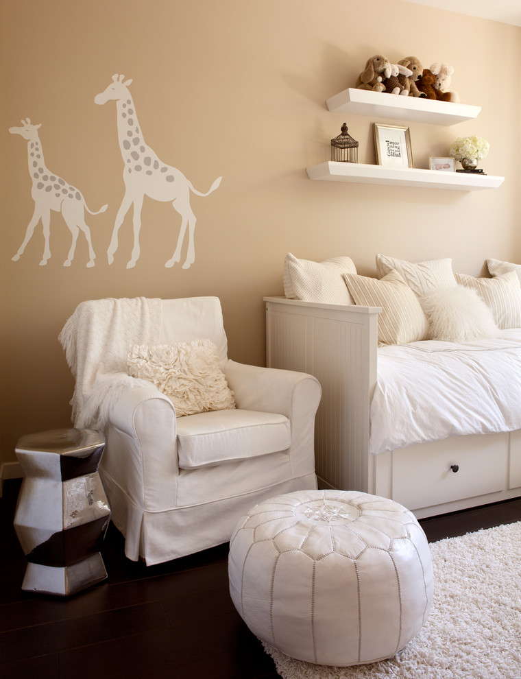 Day Beds Ikea Nursery Contemporary with Animal Decals Beige Walls