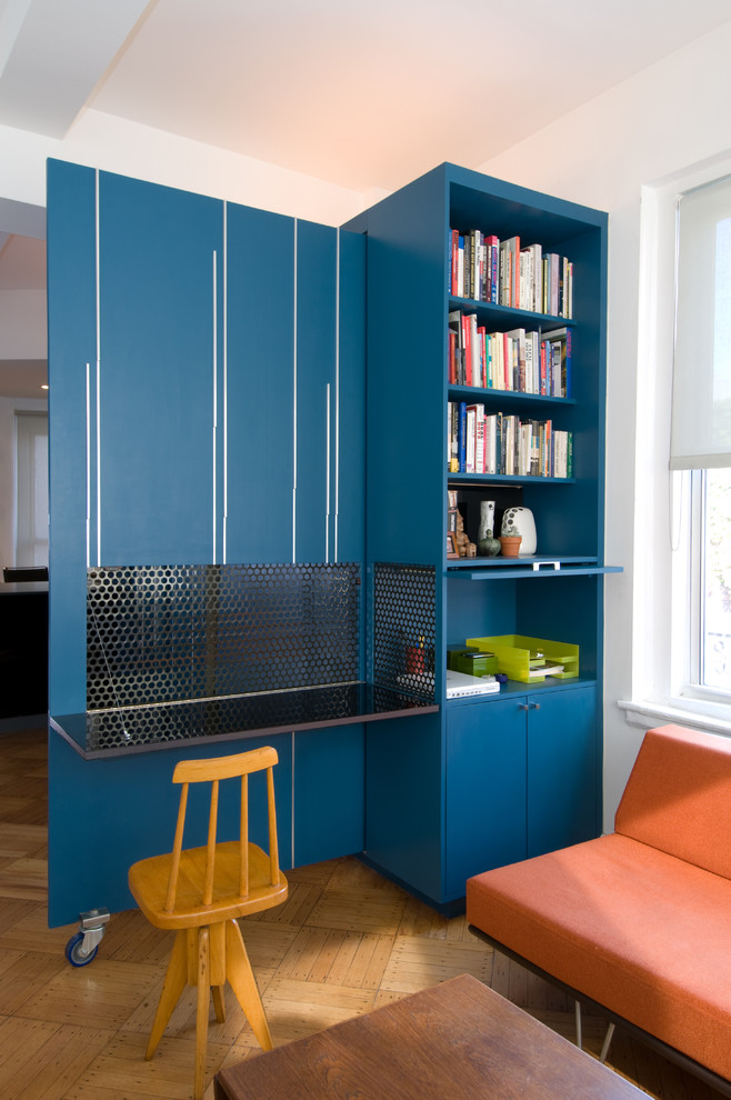 Daybed for Living Room Home Office Modern with Blue Casters Coffee Table