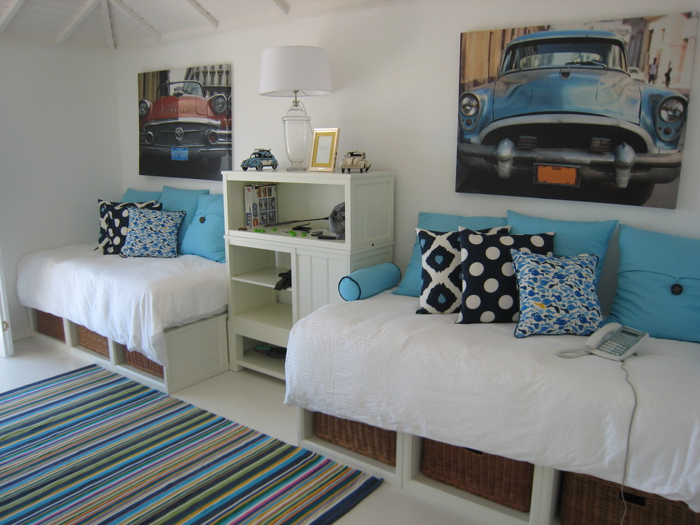 Daybed with Storage Bedroom Tropical with Area Rug Bed Pillows