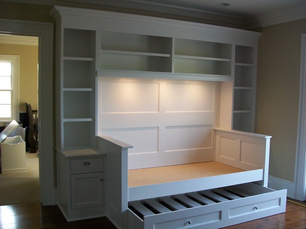 Daybed with Trundle Spaces Traditional with Bookcases Built Ins Built Ins
