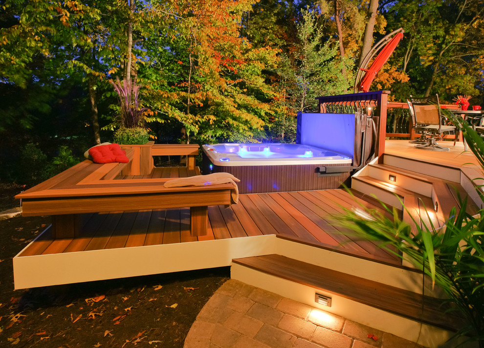 Decks with Hot Tubs Deck Traditional with Annapolis Decks Arbor Azek