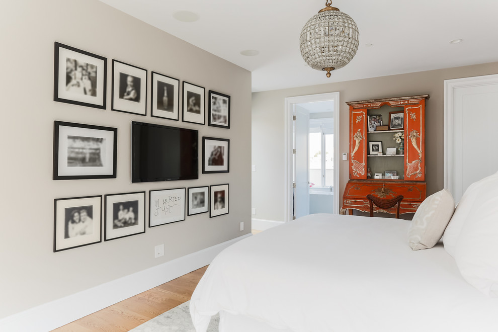 Decorating Ideas for Living Rooms Bedroom Contemporary with Beige Bedding Beige Wall