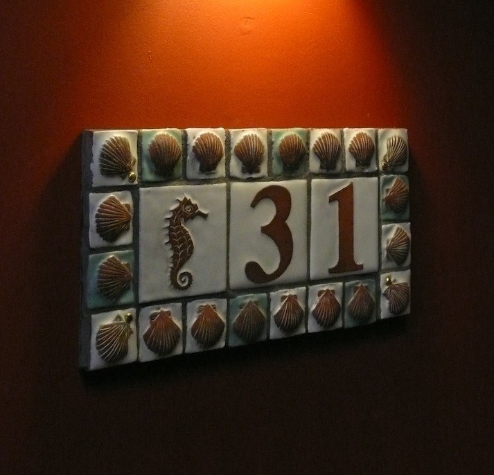 Decorative House Numbers Porch Tropical with Arts Crafts House Numbers