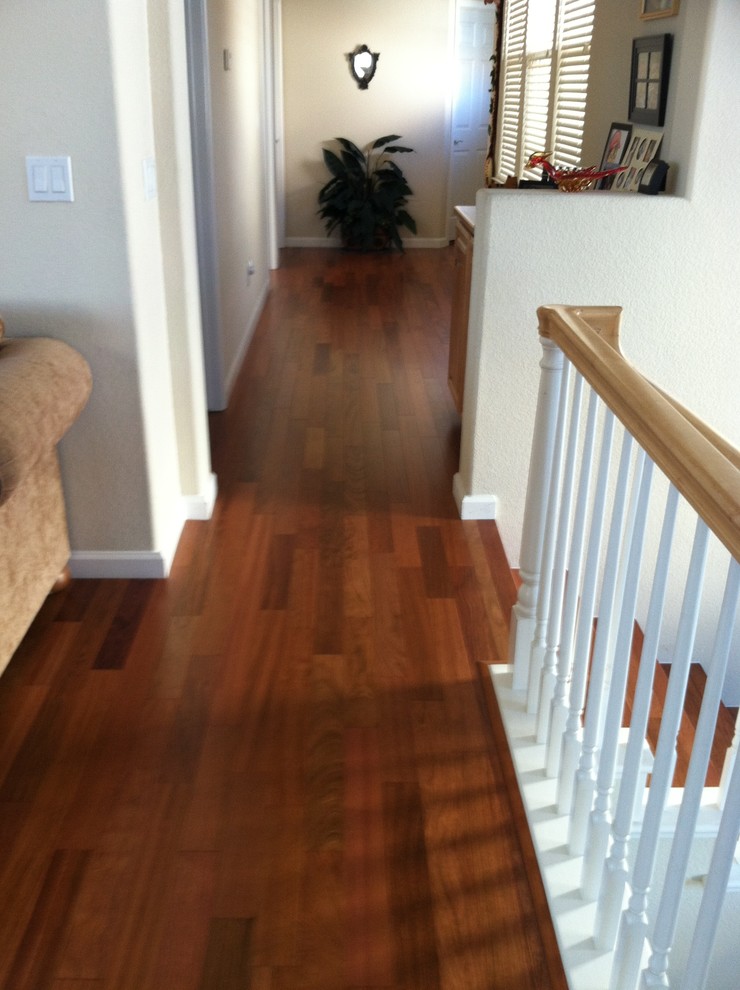 Decorative Security Bars for Windows Hall Traditional with Engineered Hardwood Prefinished Brazilian