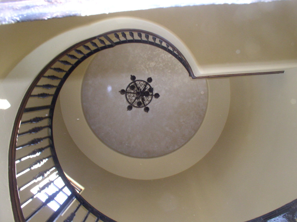 Decorative Stair Railing Staircase Mediterranean with Decorative Rod Iron Decorative