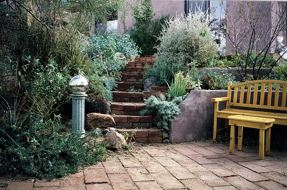 Desert Landscape Ideas Landscape Rustic with Garden Art Garden Bench