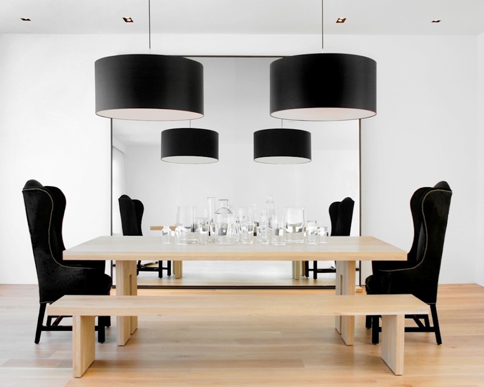 Designer Dining Tables Dining Room Modern with Black and White Ceiling