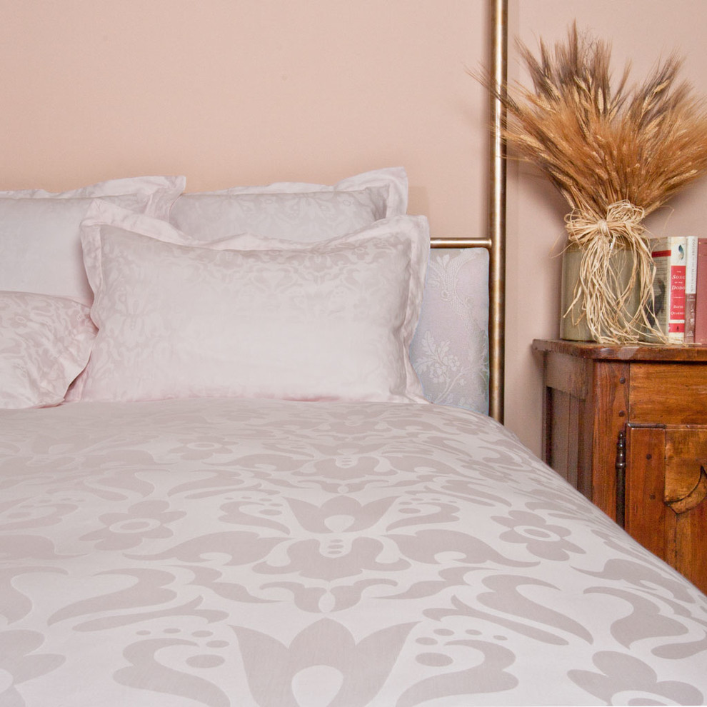 Designer Duvet Covers Bedroom Traditional with Floral Jacquard Luxe Pink