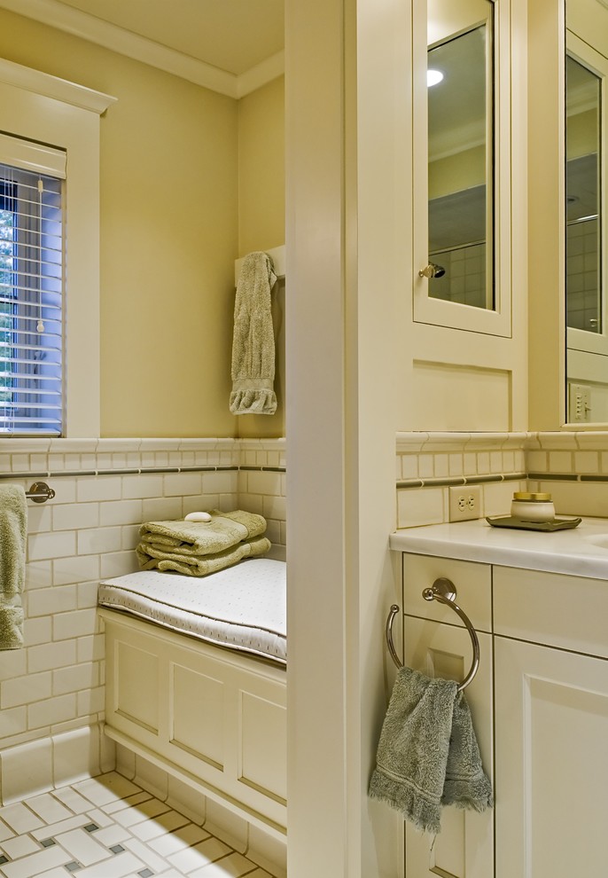 Designer Medicine Cabinets Bathroom Traditional with Bathroom Bench Floor Tile