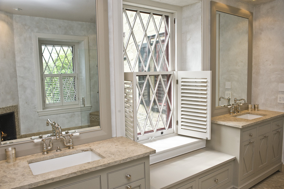 Diamond Paned Windows Bathroom Traditional with Bath Bathroom Remodel Built
