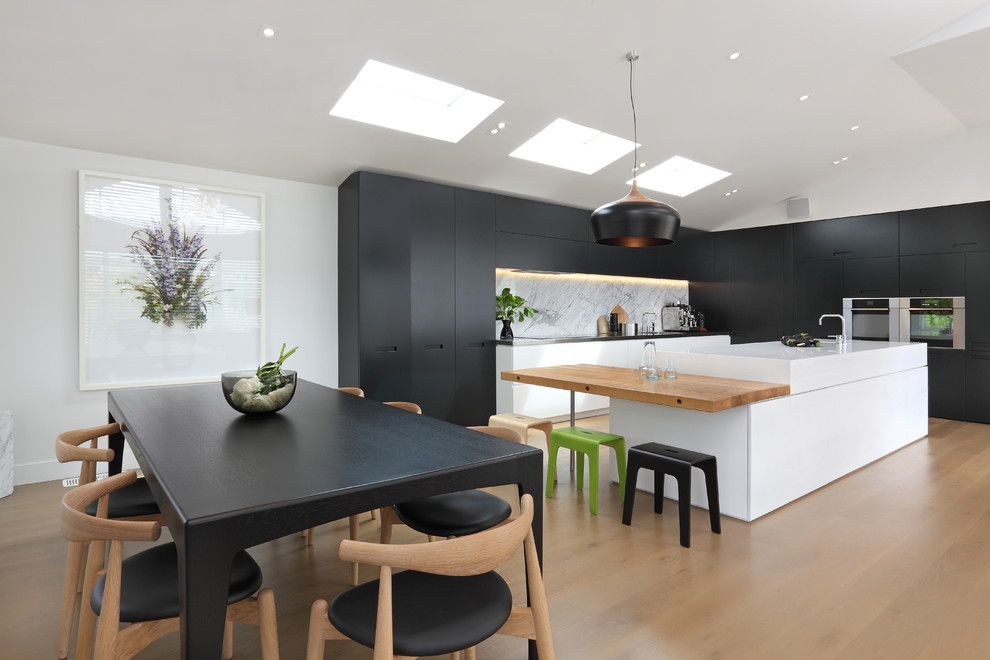 Different Types of Countertops Kitchen Contemporary with Black and White Kitchen